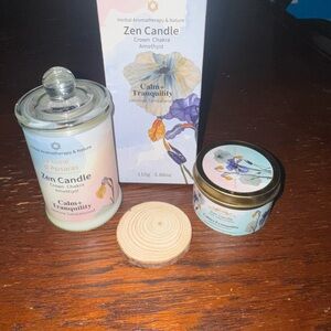 Calm + Tranquility Aromatherapy Candle - Amethyst (Light Purple)